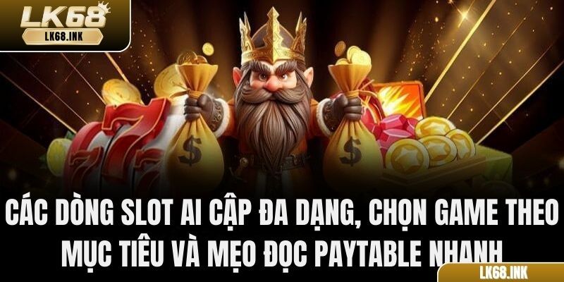 Các dòng Slot Ai Cập đa dạng, chọn game theo mục tiêu và mẹo đọc paytable nhanh