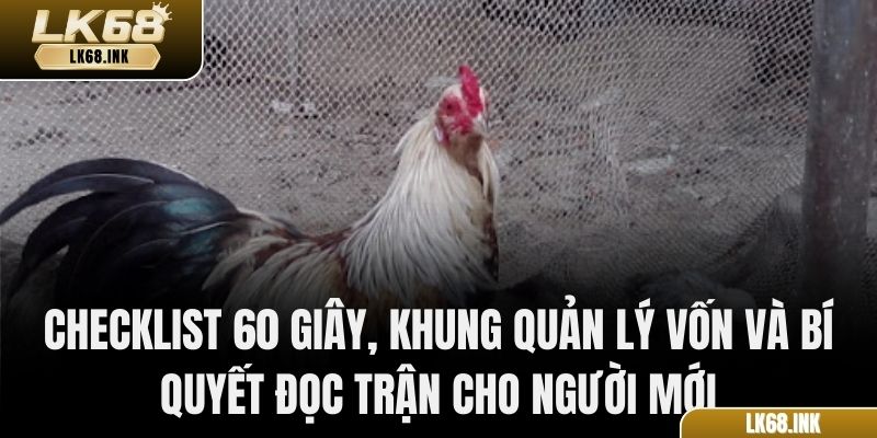 Checklist 60 giây, khung quản lý vốn và bí quyết đọc trận cho người mới