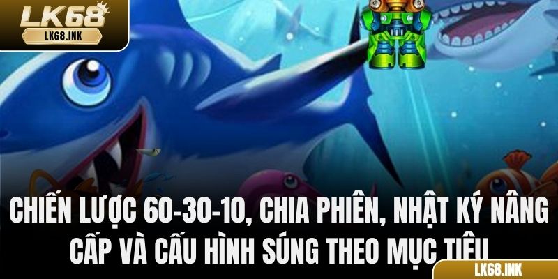 Chiến lược 60–30–10, chia phiên, nhật ký nâng cấp và cấu hình súng theo mục tiêu