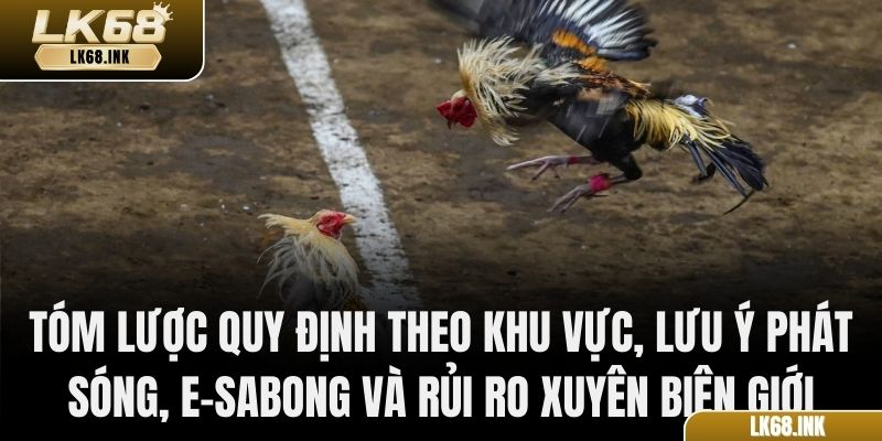 Tóm lược quy định theo khu vực, lưu ý phát sóng, e-sabong và rủi ro xuyên biên giới